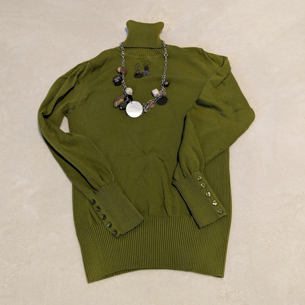 Green Turtleneck